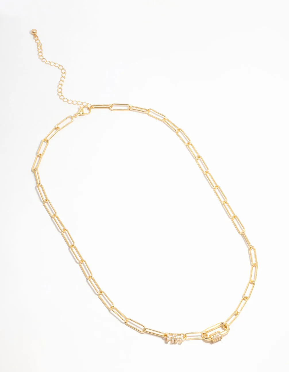 Gold Plated Oval Rondell Link Necklace sold by lovisa product image thumbnail 5