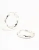 Silver Clean Hoop Earrings sold by lovisa