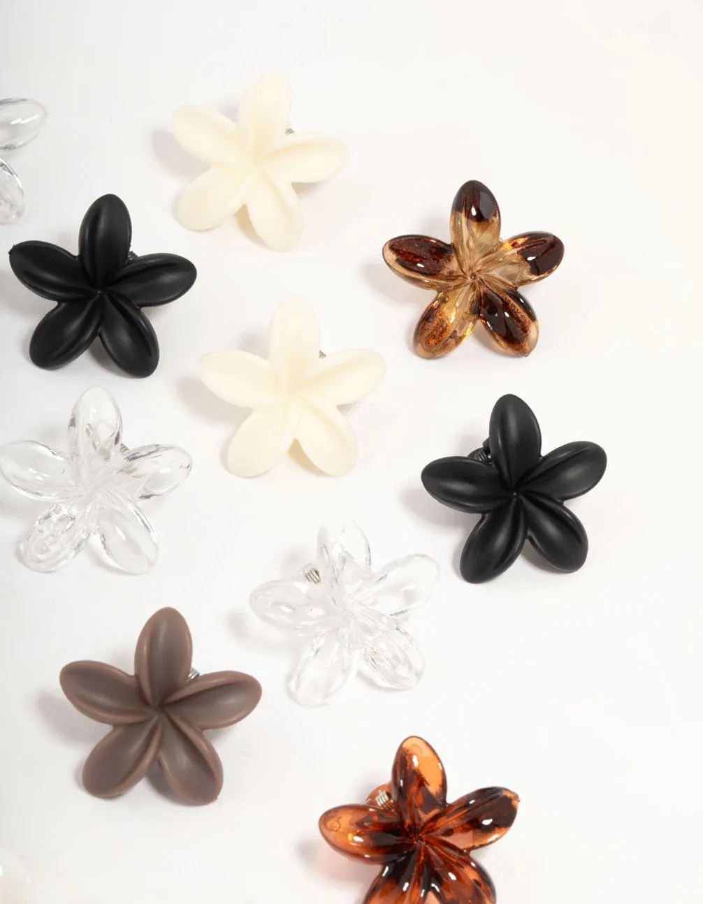 Mini Neutral Frangipani Claw Clips 10-Pack sold by lovisa product image thumbnail 3