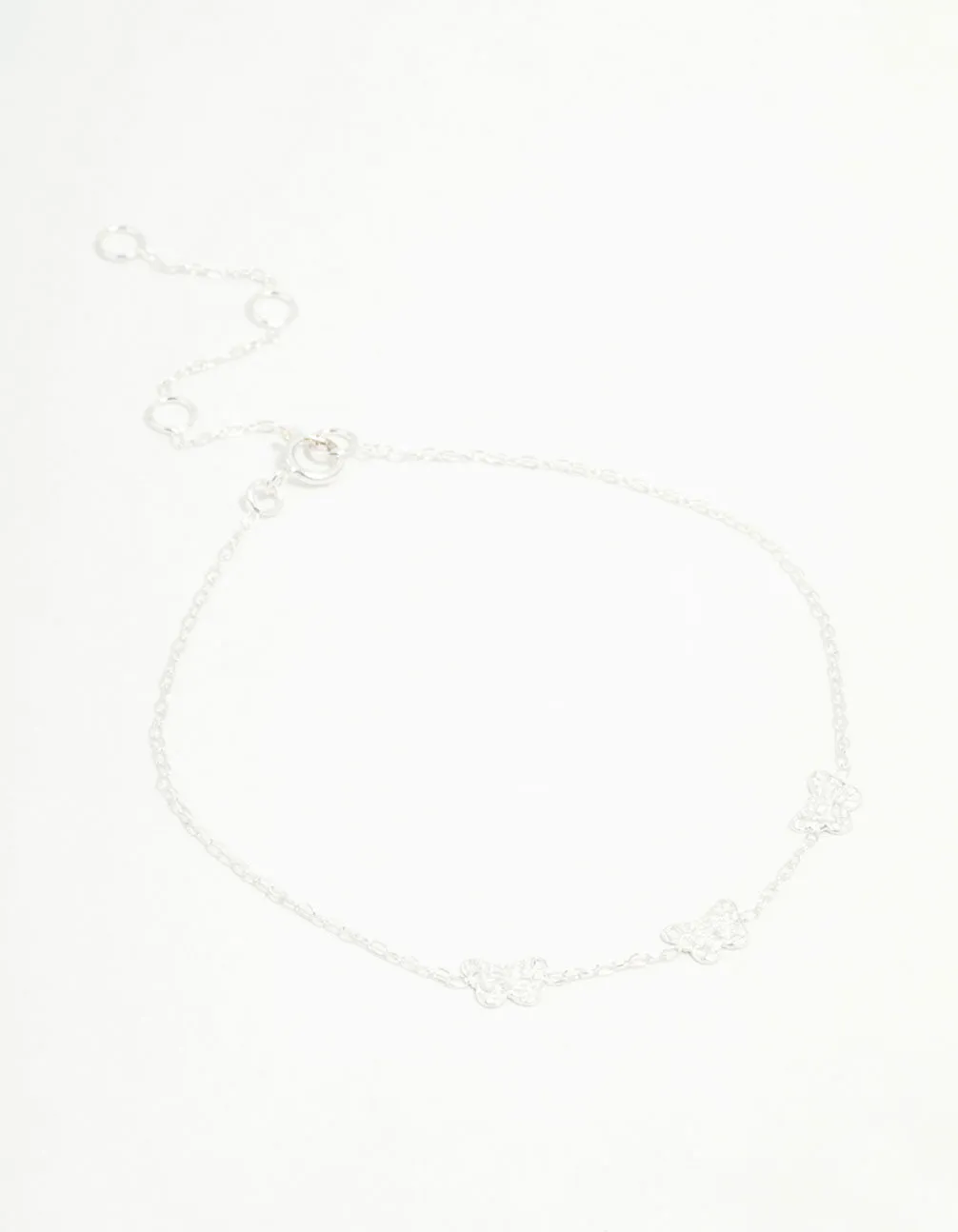 Sterling Silver Butterfly Trio Bracelet sold by lovisa