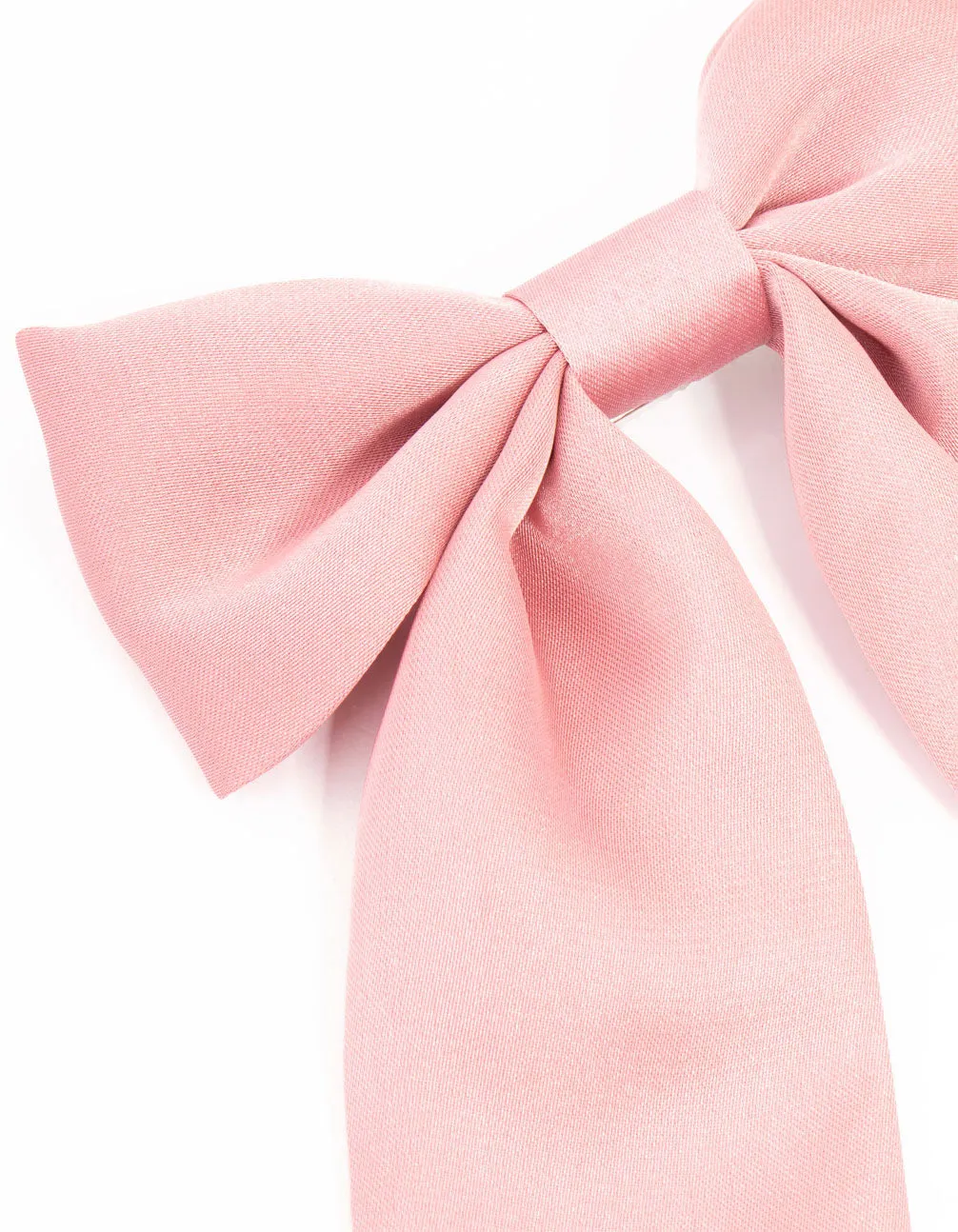 Medium Pink Satin Bow Clips 2-Pack sold by lovisa product image thumbnail 2