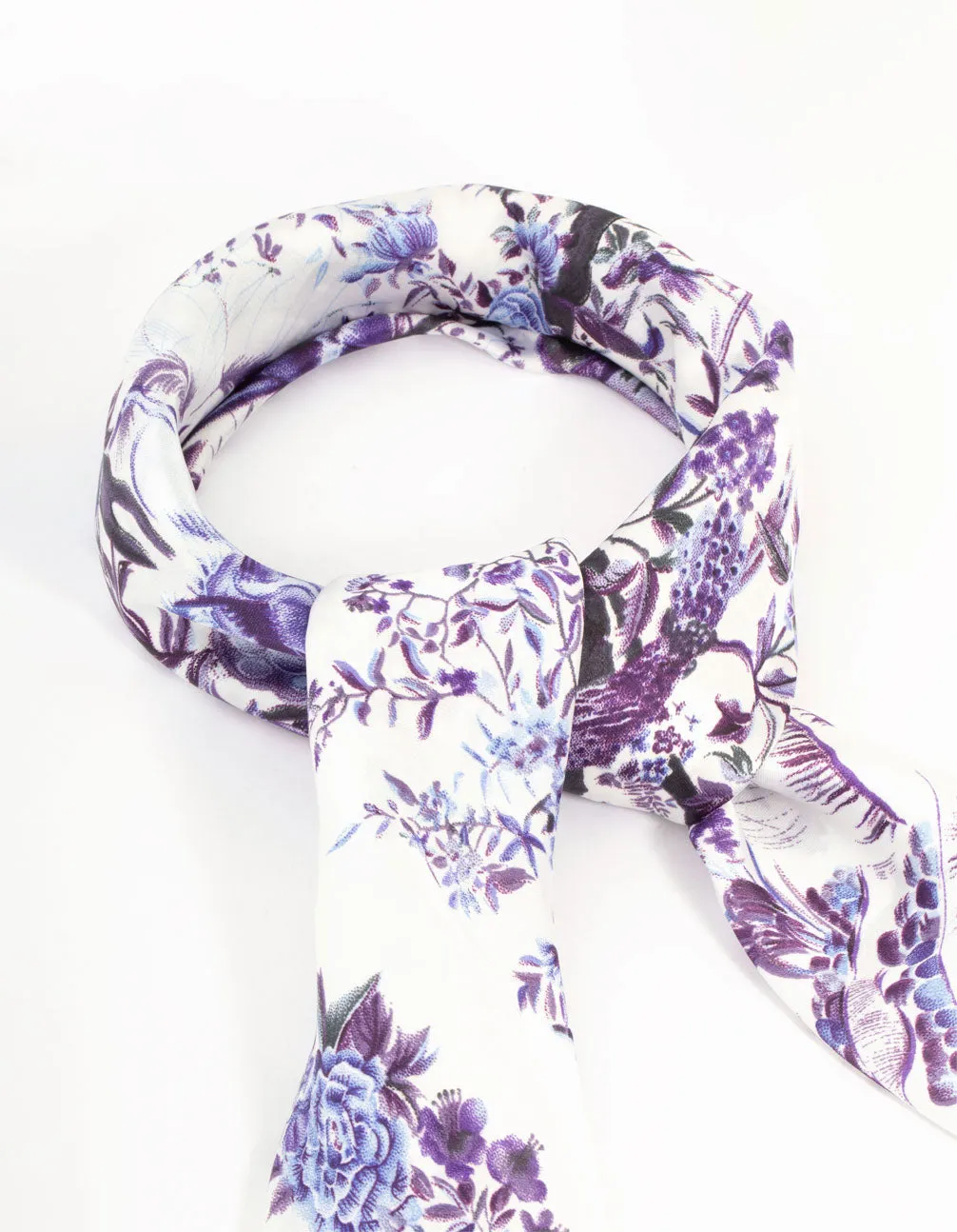 Dainty Purple Floral Fabric Scarf sold by lovisa product image thumbnail 2