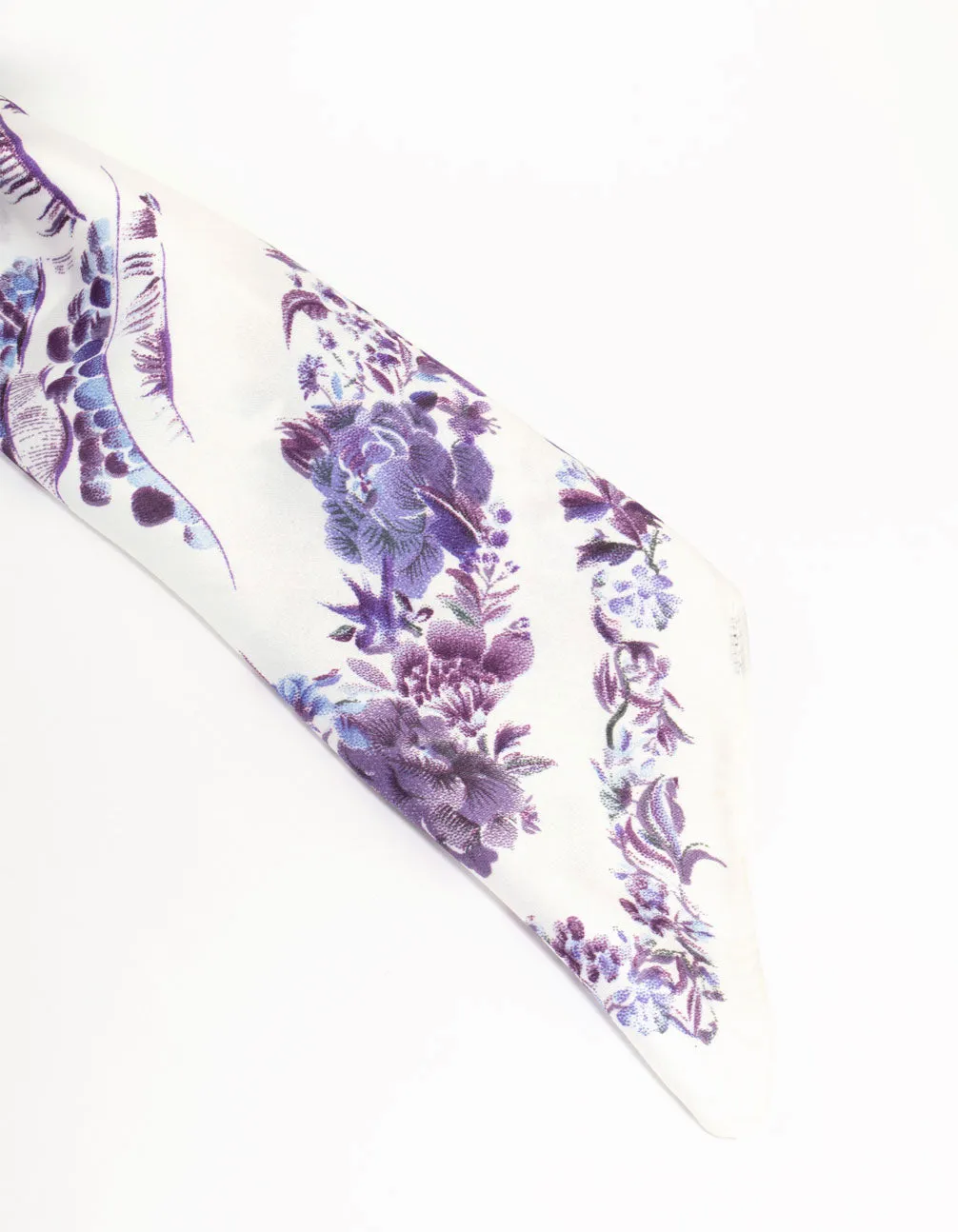 Dainty Purple Floral Fabric Scarf sold by lovisa product image thumbnail 3
