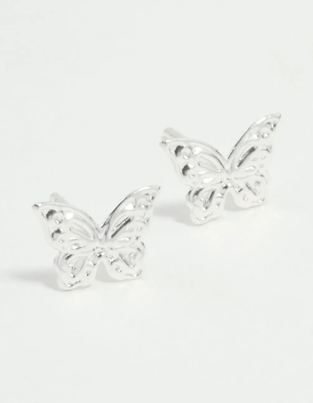Sterling Silver Butterfly Stud Earrings sold by lovisa