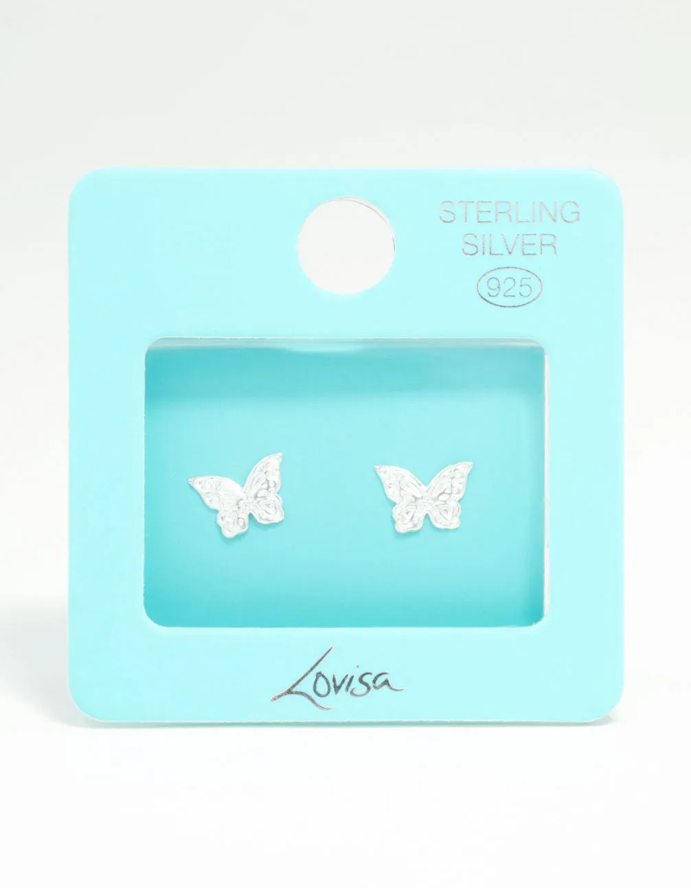 Sterling Silver Butterfly Stud Earrings sold by lovisa product image thumbnail 3