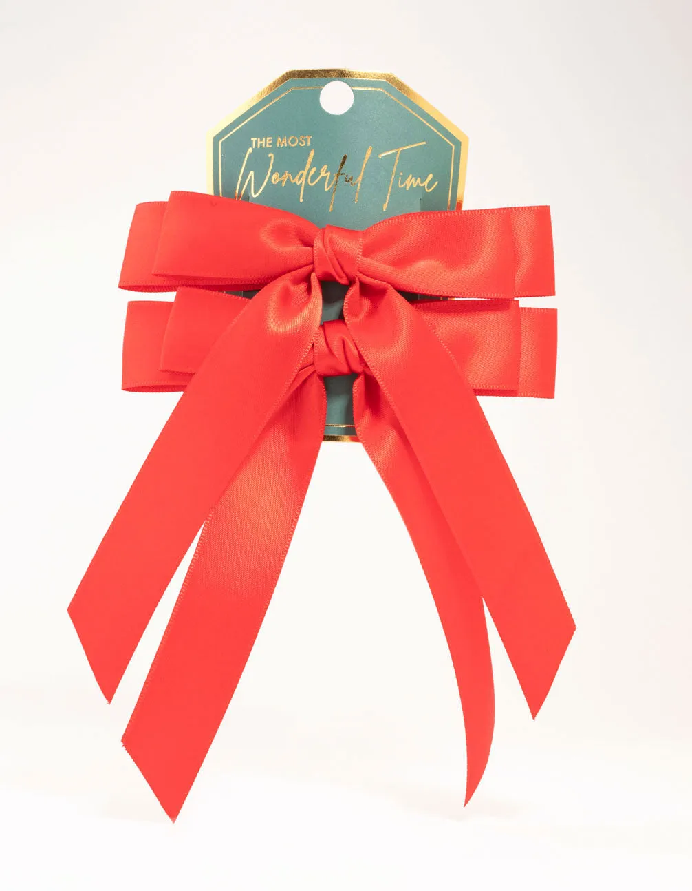 Red Double Loop Fabric Bows 2-Pack sold by lovisa product image thumbnail 3