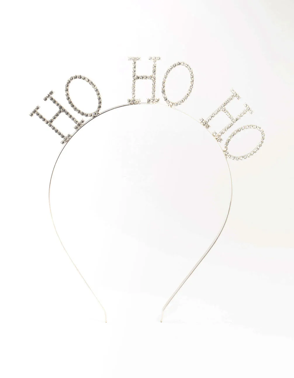 Silver Diamante Ho Ho Ho Headband sold by lovisa