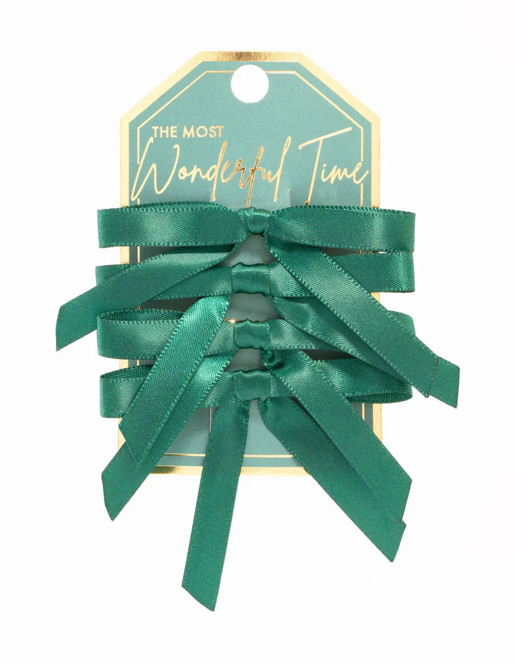 Mini Green Satin Bows 4-Pack sold by lovisa product image thumbnail 5