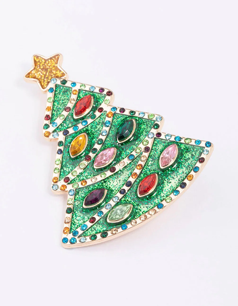 Green Enamel Tree Brooch sold by lovisa