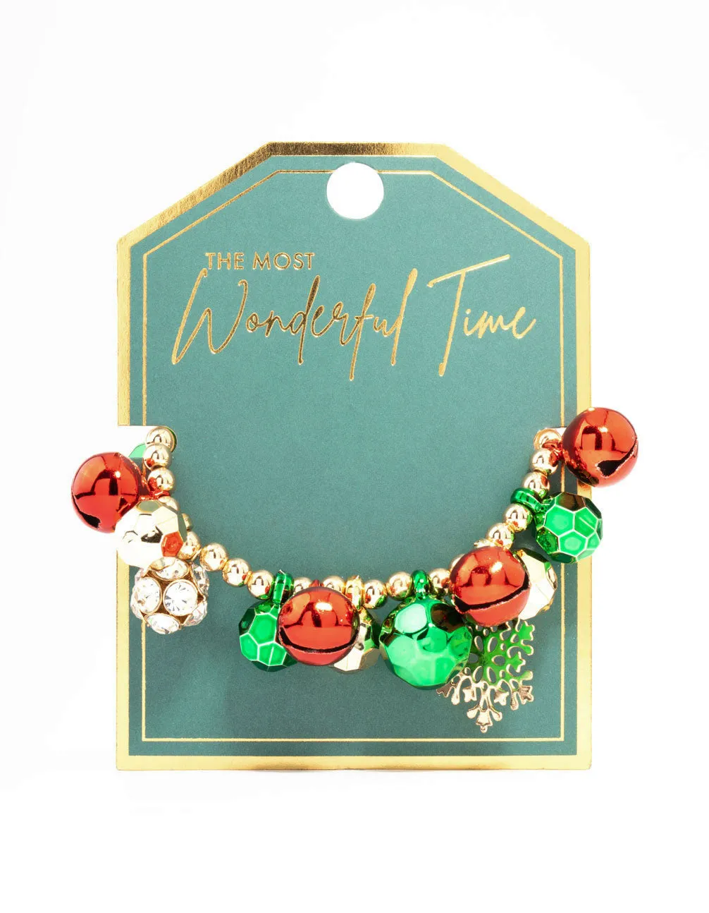 Chunky Bell & Beads Festive Charm Bracelet sold by lovisa