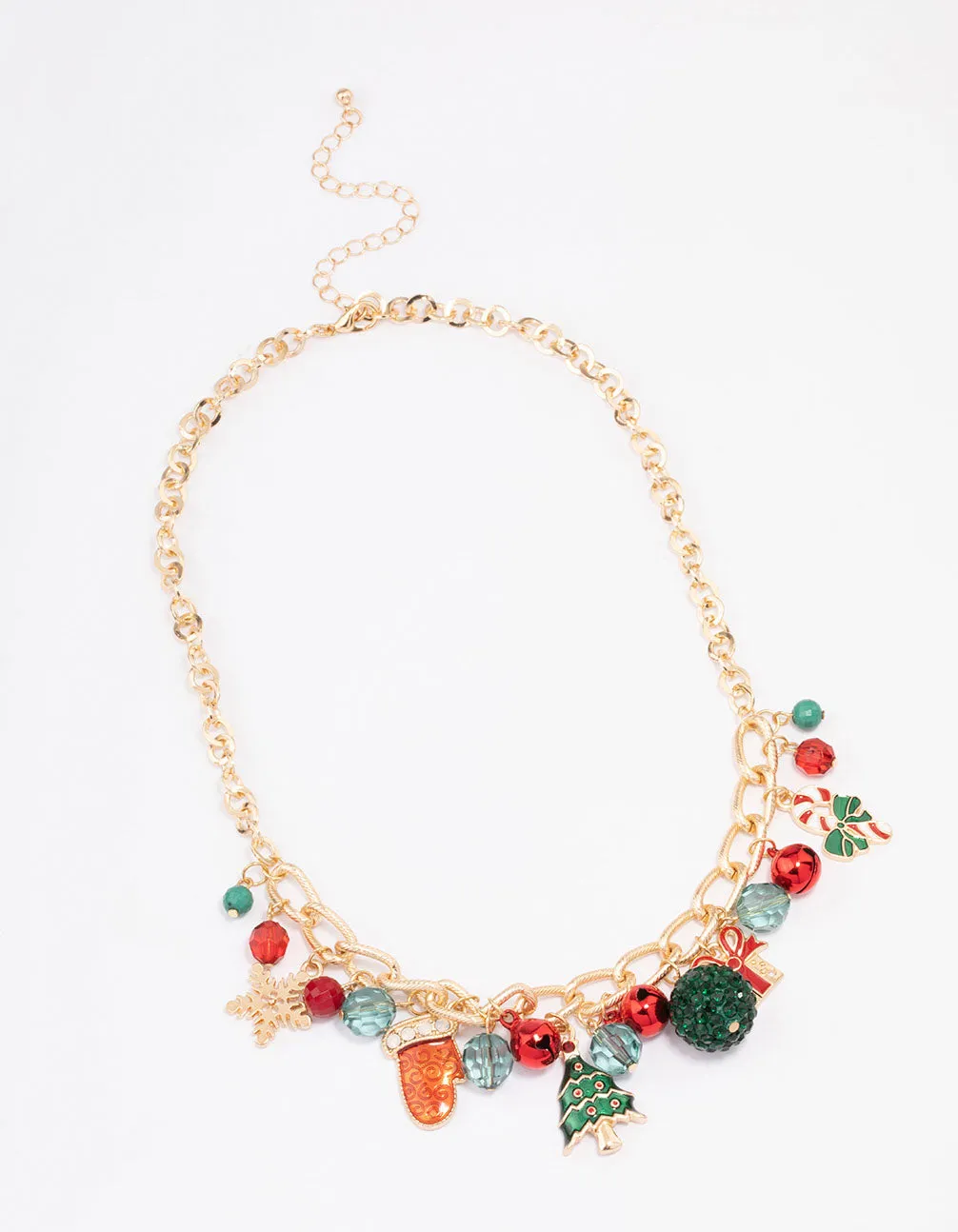 Tree, Bells & Beads Festive Charm Necklace sold by lovisa product image thumbnail 2