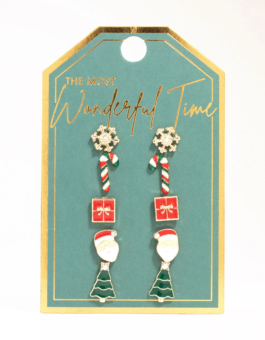 Snowflake & Present Earrings 5-Pack sold by lovisa product image thumbnail 3