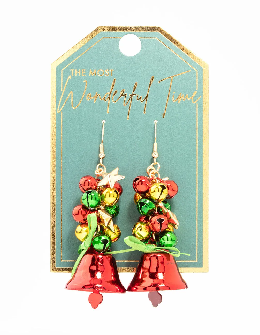 Jingle Bells Gold Drop Earrings sold by lovisa