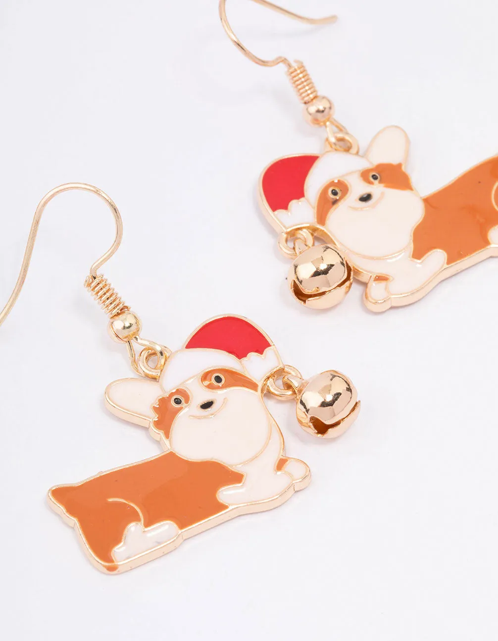 Corgi With a Santa Hat Drop Earrings sold by lovisa product image thumbnail 2