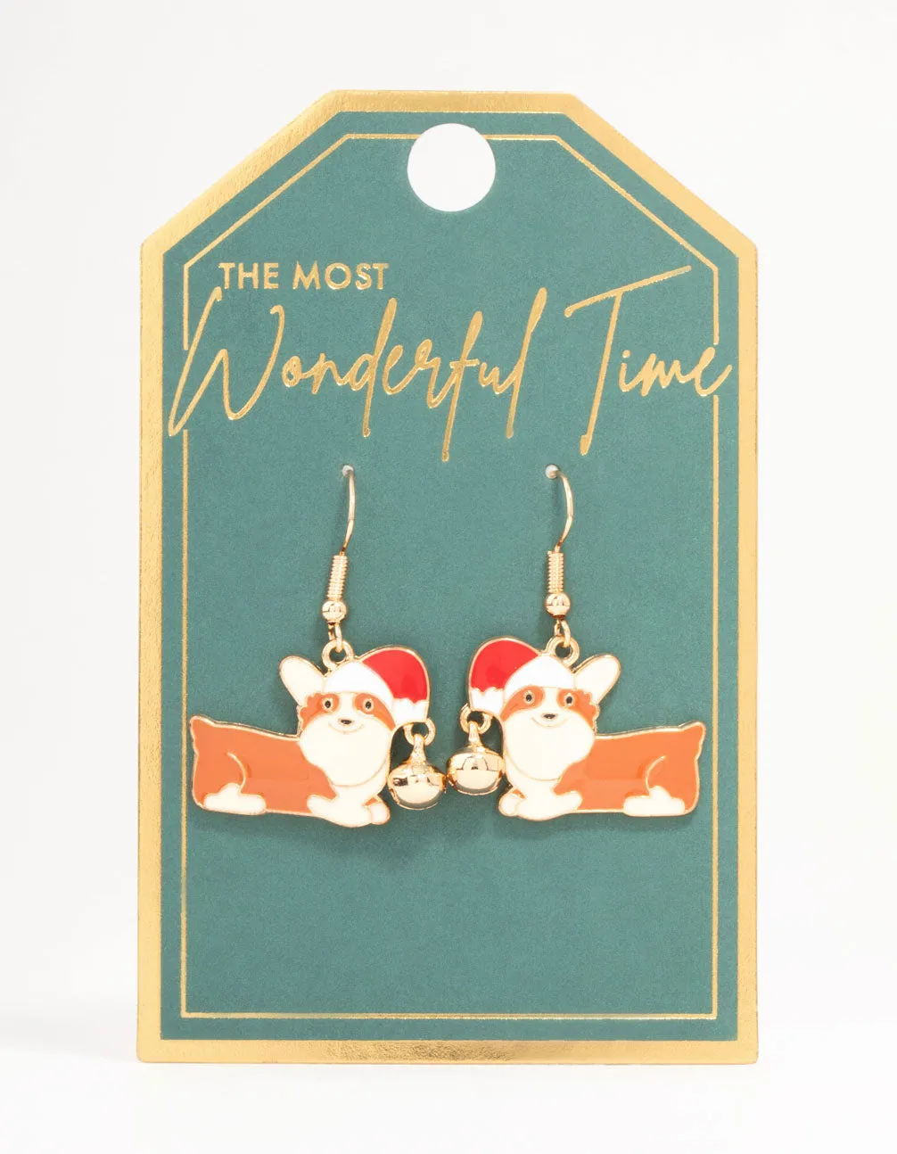Corgi With a Santa Hat Drop Earrings sold by lovisa product image thumbnail 3