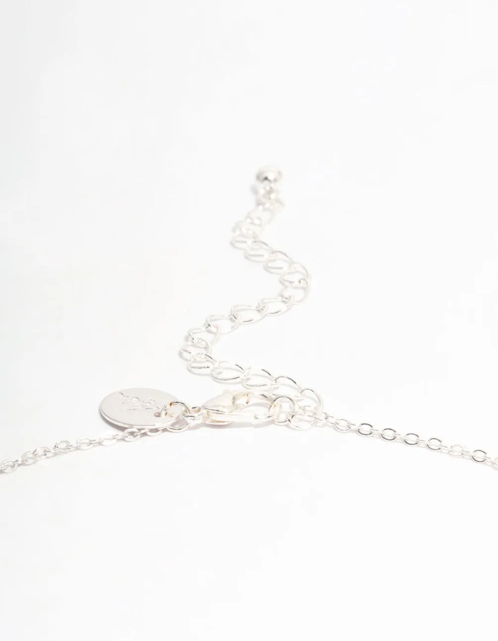 Silver Plated Cubic Zirconia Rondell Pendant Necklace sold by lovisa product image thumbnail 3