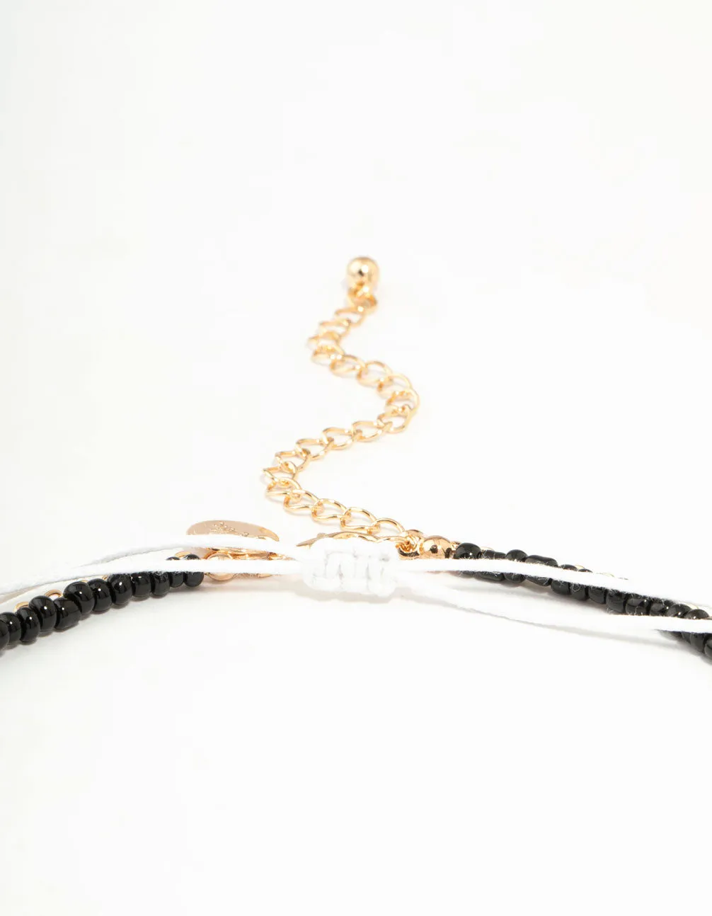 Shell & Black Cord Layered Necklace sold by lovisa product image thumbnail 3