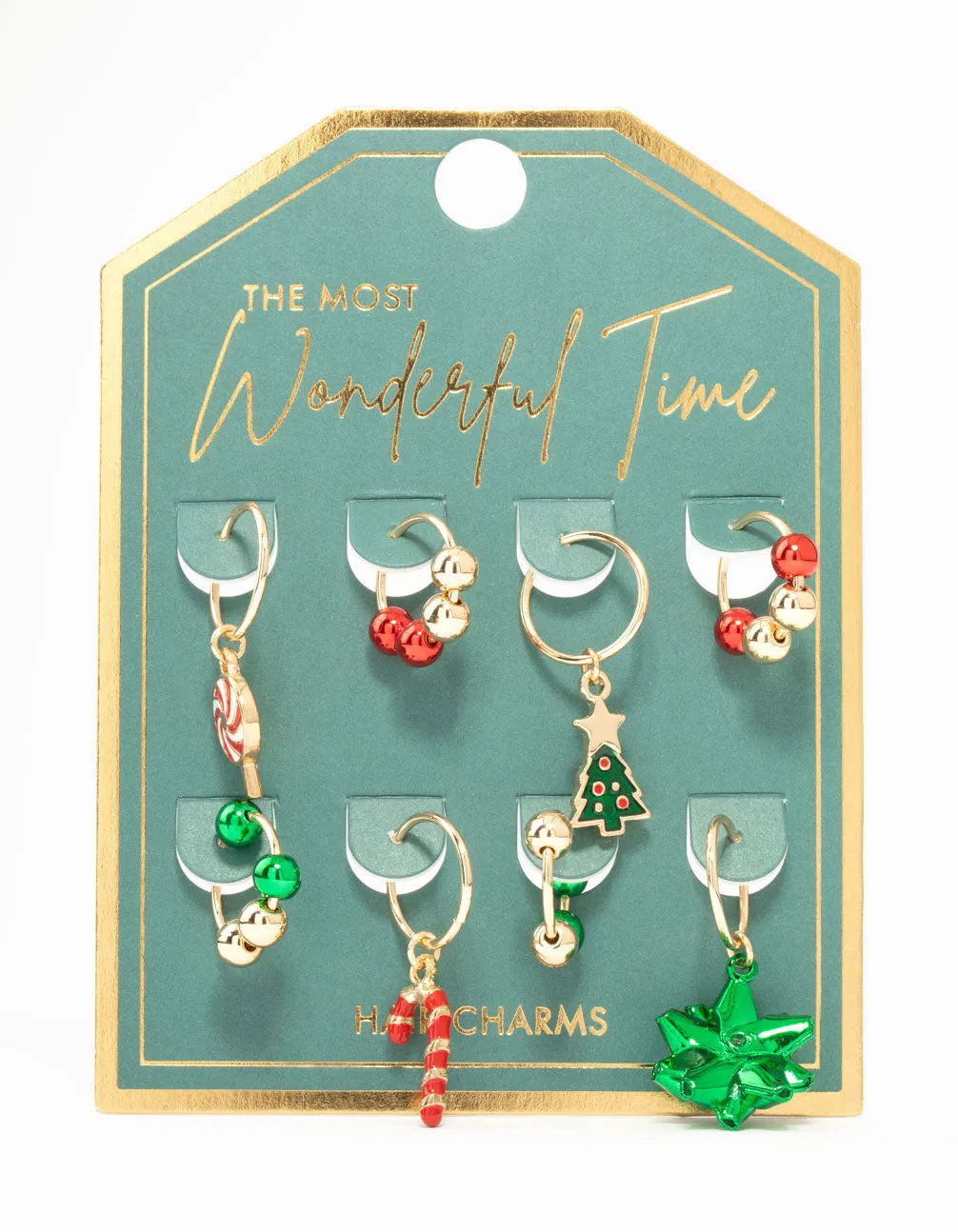 Gold Mixed Festive Hair Charms 8-Pack sold by lovisa product image thumbnail 3