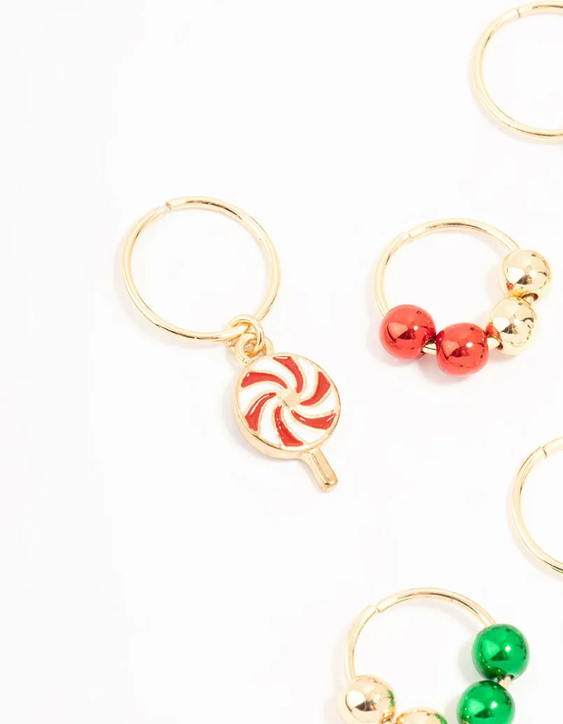 Gold Mixed Festive Hair Charms 8-Pack sold by lovisa product image thumbnail 2