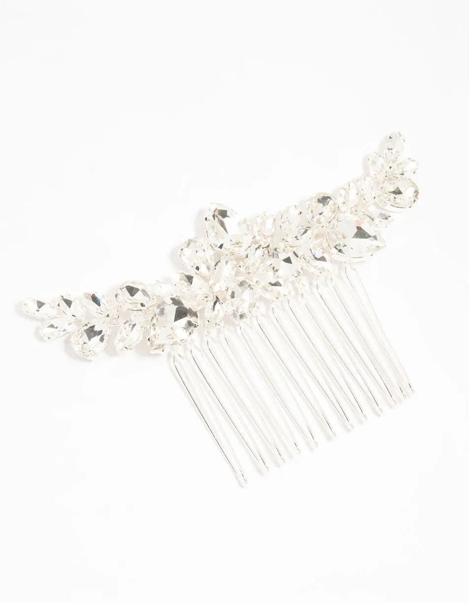 Marquise Crystal W Shape Hair Comb sold by lovisa