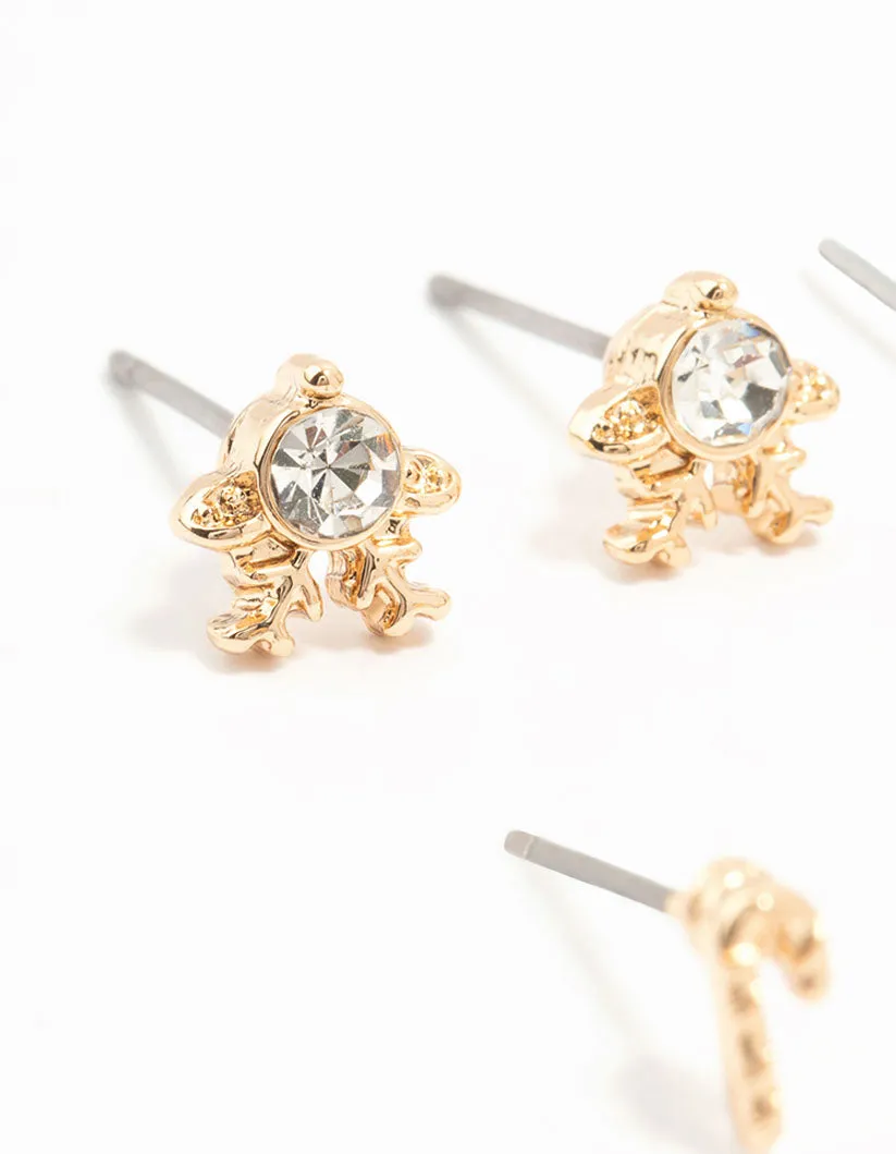 Christmas Tree & Candy Cane Stud Earrings 12-Pack sold by lovisa product image thumbnail 2