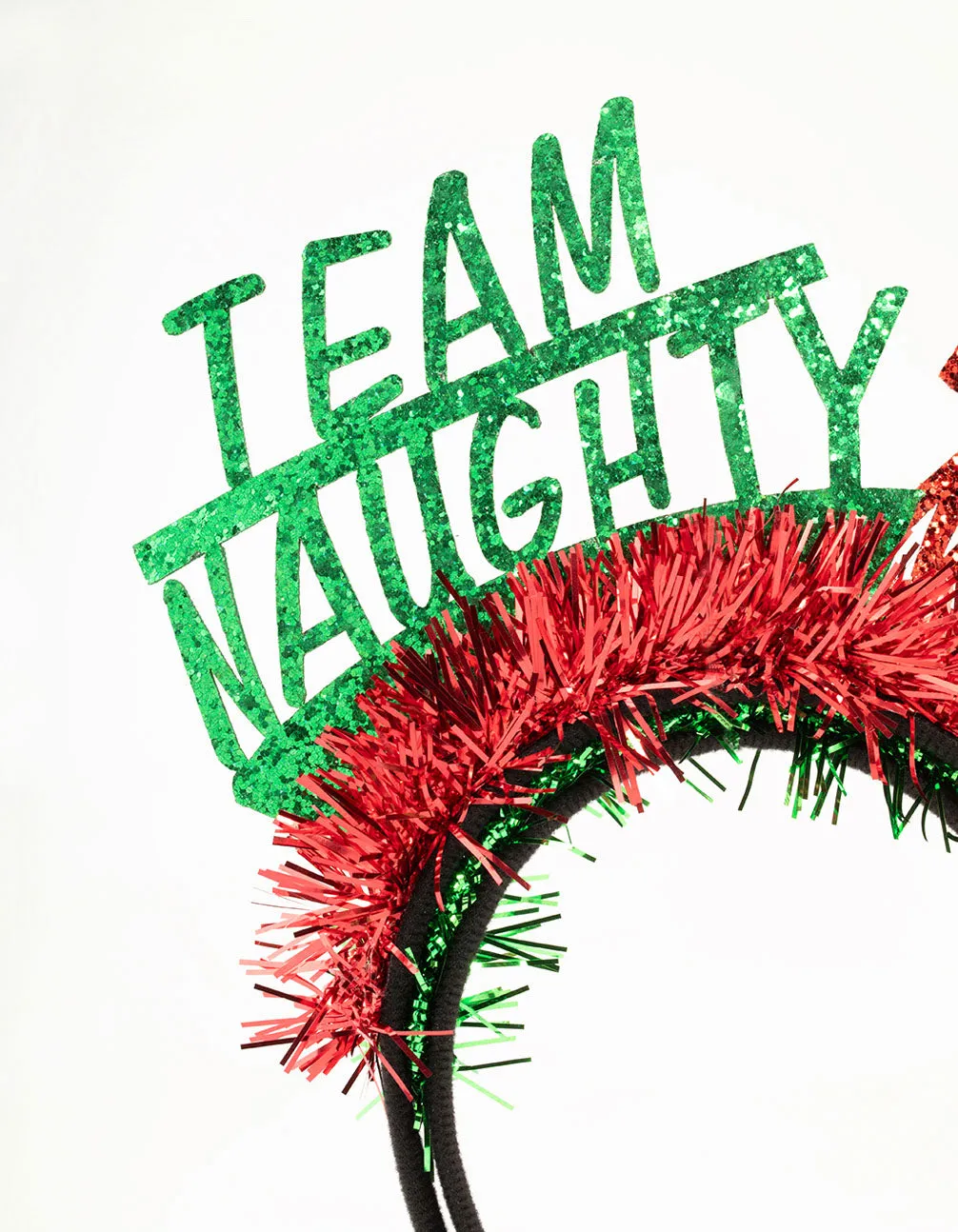 Red Naughty & Nice Tinsel Headbands 2-Pack sold by lovisa product image thumbnail 2