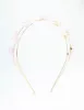 Small Pink Flower Gold Headband sold by lovisa