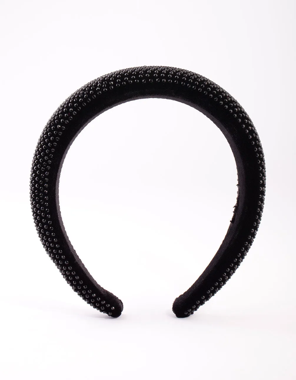 Black Diamante Headband sold by lovisa