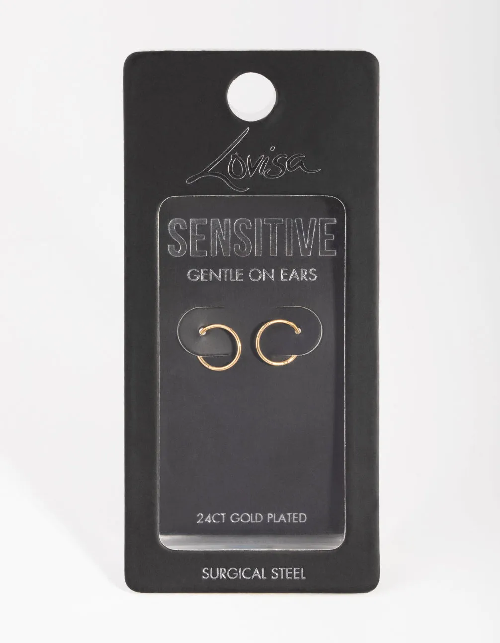 Gold Plated Surgical Steel Sleeper Earrings 8MM sold by lovisa product image thumbnail 4