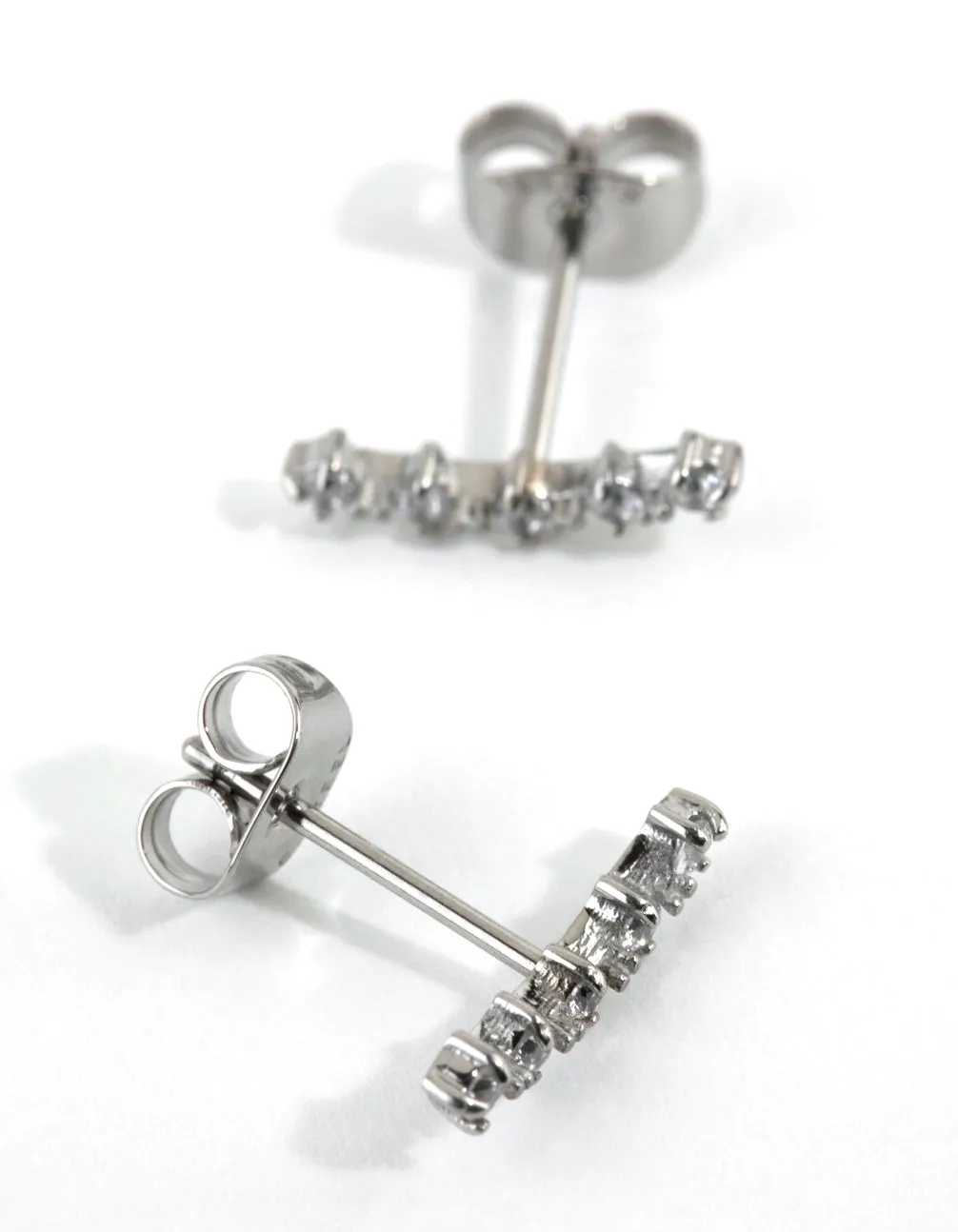 Surgical Steel Cubic Zirconia Crawler Stud Earrings sold by lovisa product image thumbnail 3