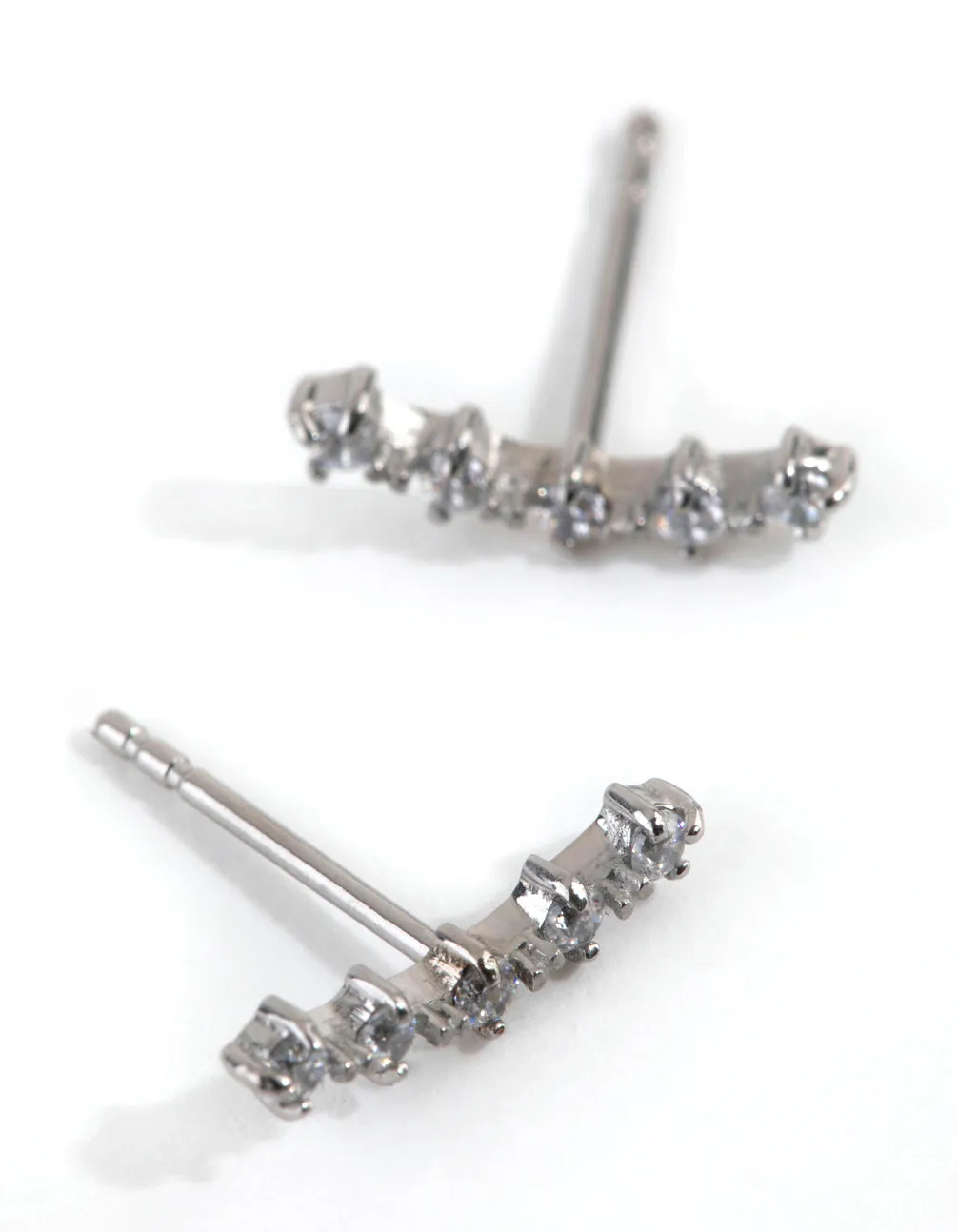 Surgical Steel Cubic Zirconia Crawler Stud Earrings sold by lovisa