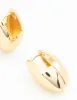 Gold Plated Pointed Huggie Earrings sold by lovisa