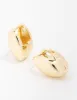 Gold Plated Pointed Huggie Earrings sold by lovisa