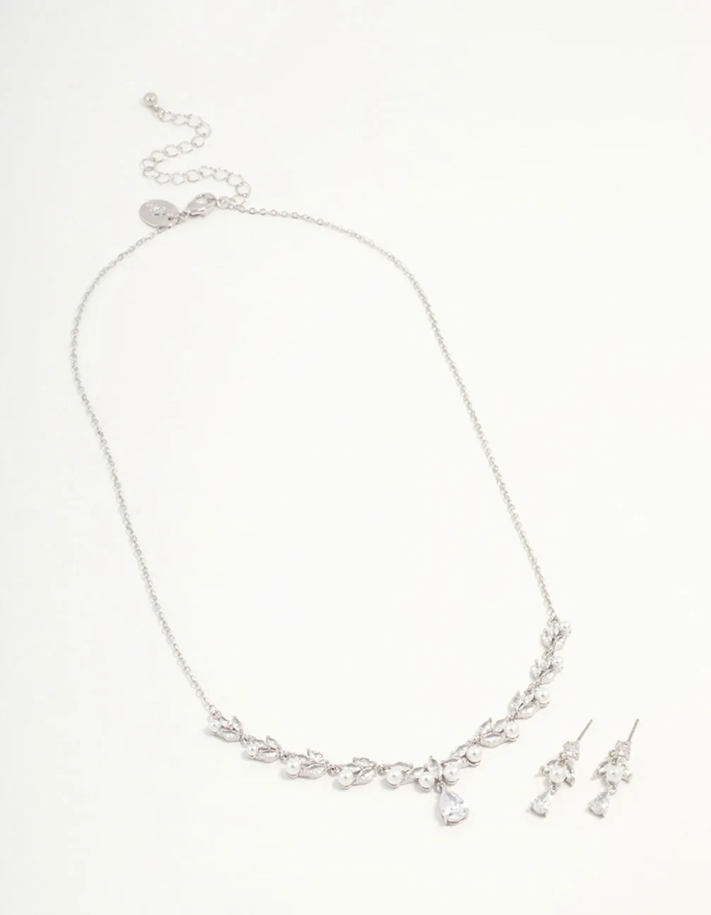 Silver Cubic Zirconia & Pearl Jewellery Set sold by lovisa product image thumbnail 2