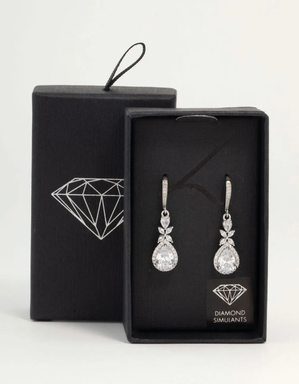 Silver Cubic Zirconia Halo Hook Earrings sold by lovisa product image thumbnail 3