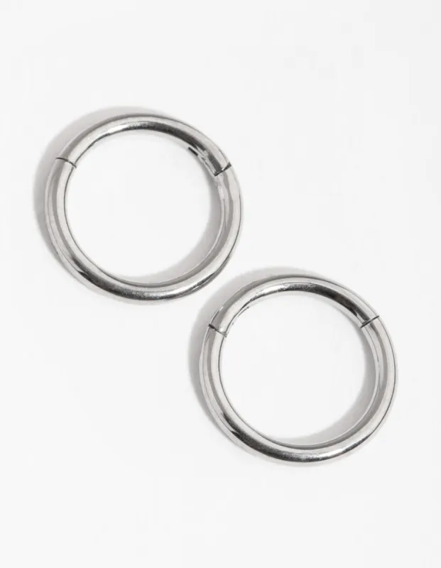 Surgical Steel Fine Sleeper Earrings 8MM sold by lovisa