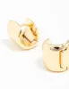 Gold Plated Wide Mini Huggie Earrings sold by lovisa