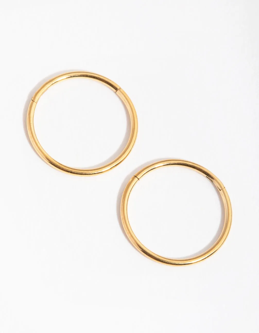 Gold Plated Surgical Steel Sleeper Earrings 10MM sold by lovisa