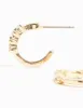 Gold Diamante Huggie Earrings sold by lovisa