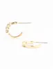Gold Diamante Huggie Earrings sold by lovisa