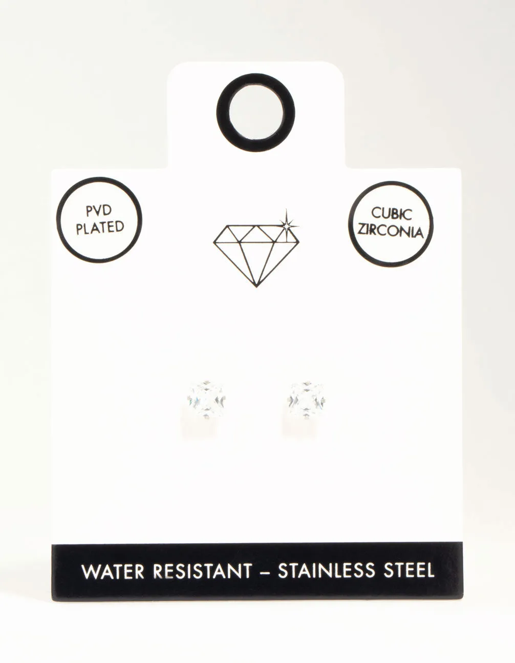 Waterproof Diamante Stainless Steel Stud Earrings sold by lovisa product image thumbnail 3