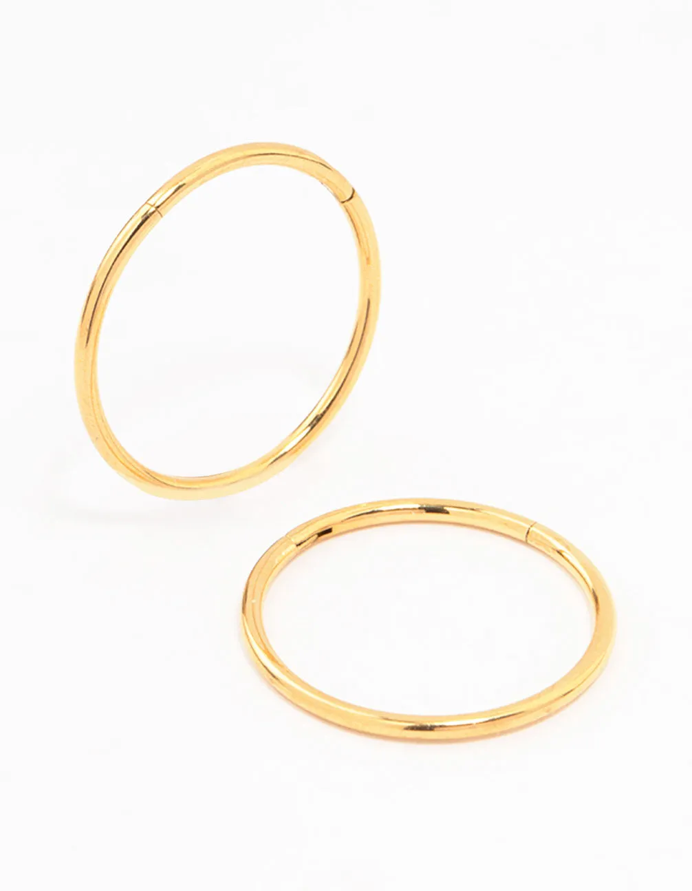 Gold Plated Titanium Sleeper Earrings 16MM sold by lovisa