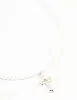 Silver Pearl Cross Pendant Necklace sold by lovisa