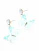 Blue Acrylic Butterfly Drop Earrings sold by lovisa