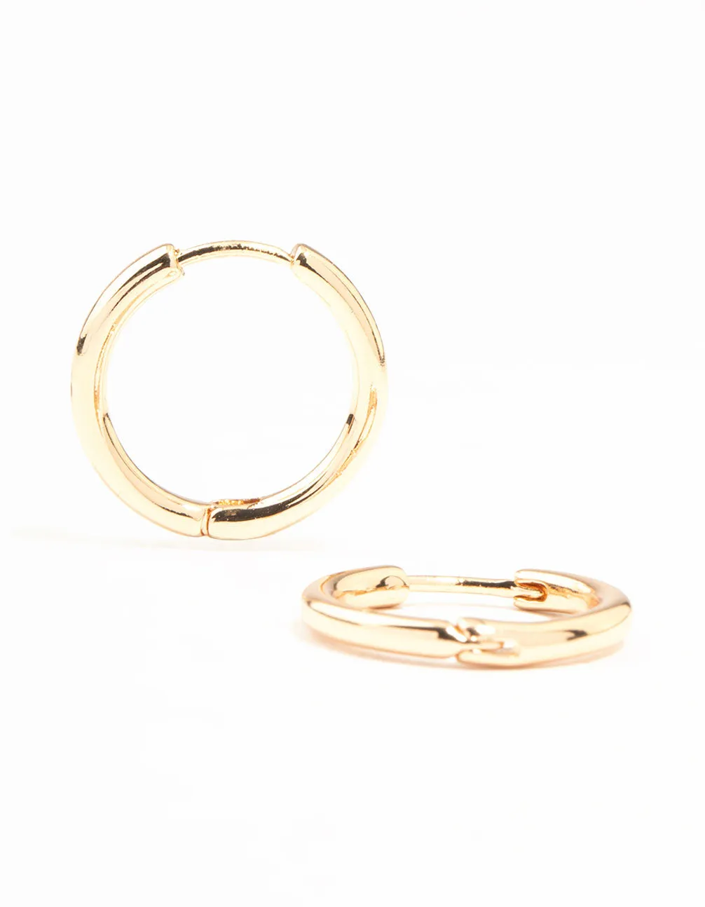 Small Fine Gold Clicker Hoop Earrings sold by lovisa