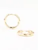 Gold Round Medium Huggie Earrings sold by lovisa