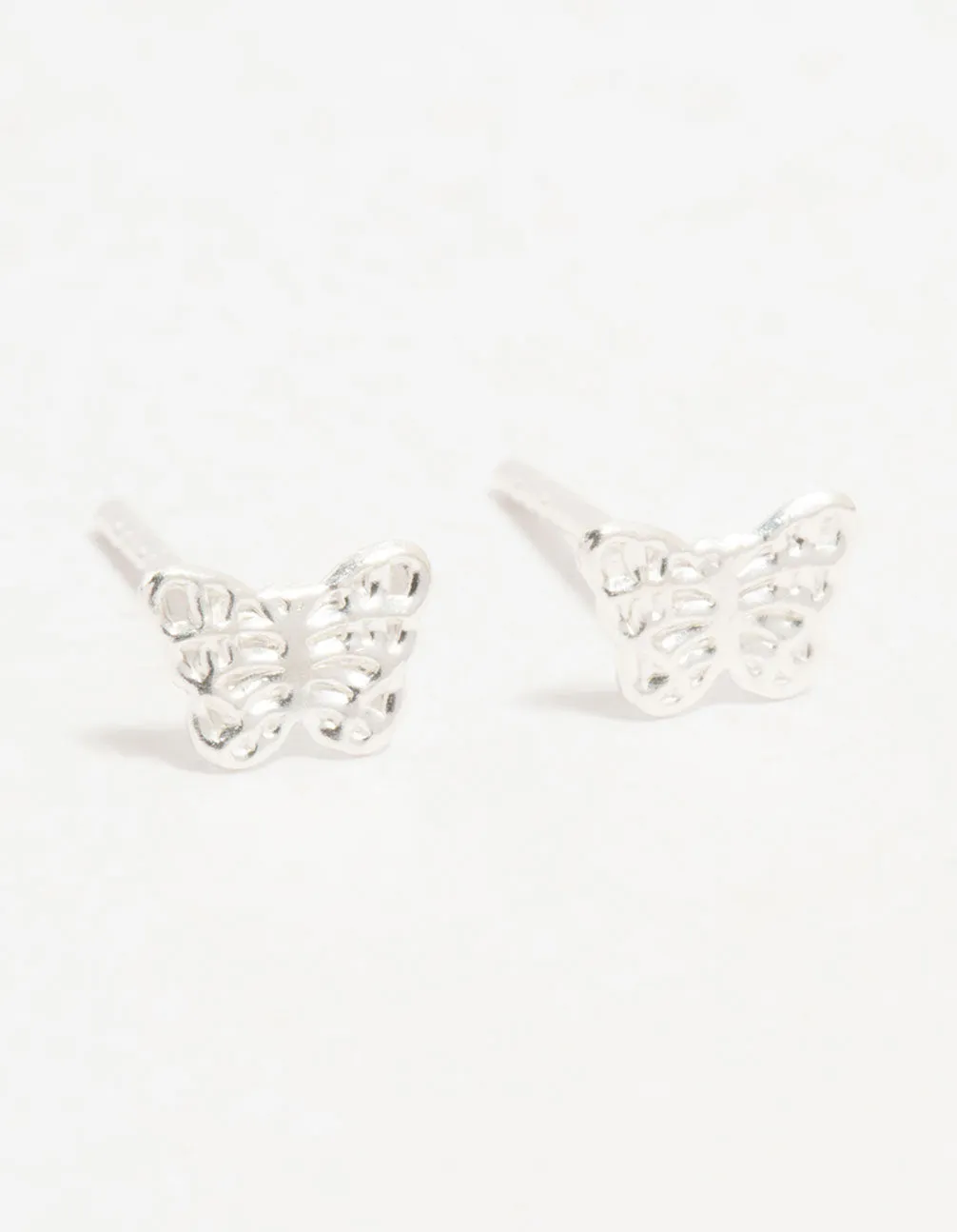 Sterling Silver Butterfly Stud Earrings sold by lovisa
