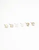 Gold Diamante & Pearl Stud Earrings 3-Pack sold by lovisa
