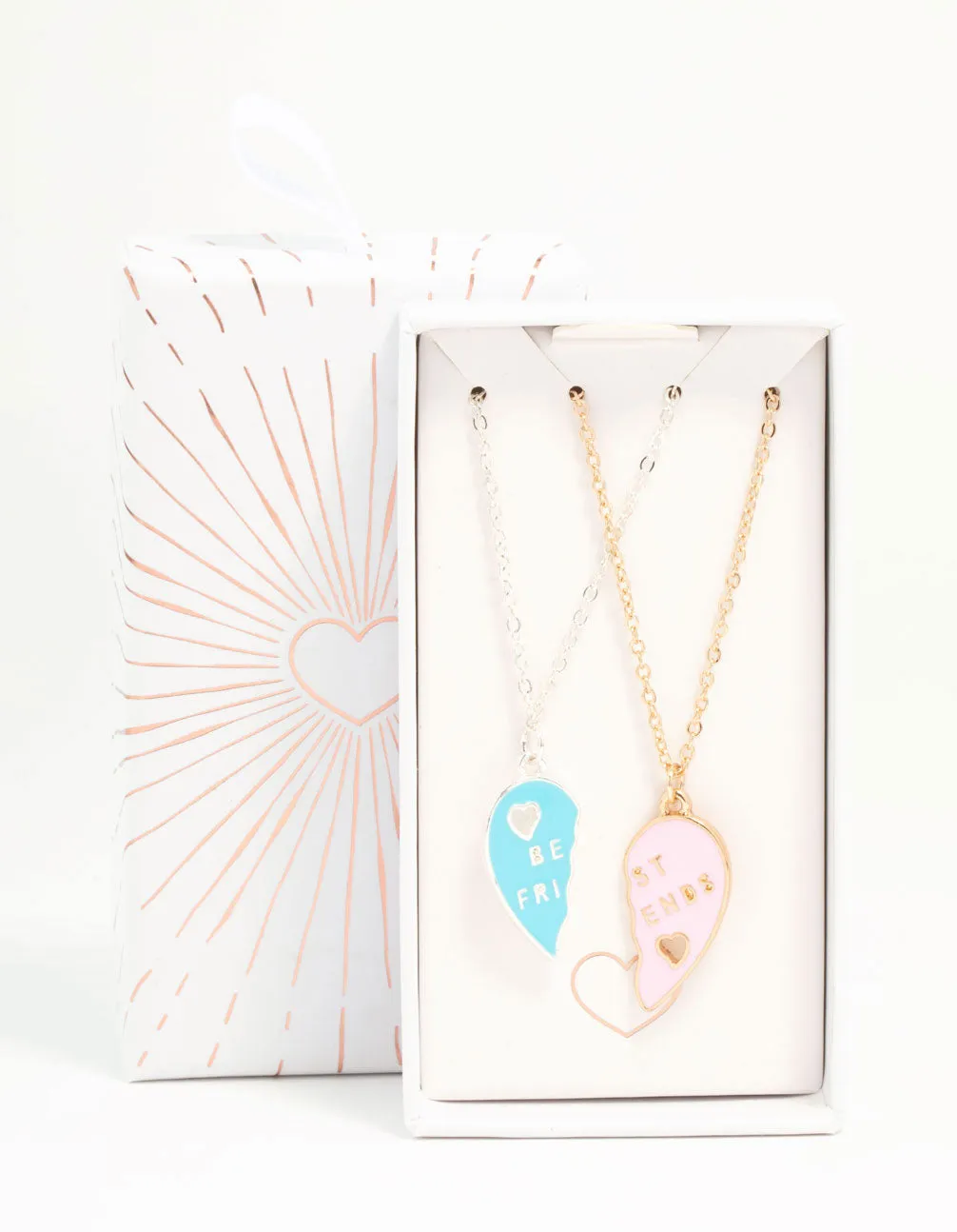 Pink & Blue Best Friend Necklaces 2-Pack sold by lovisa product image thumbnail 3