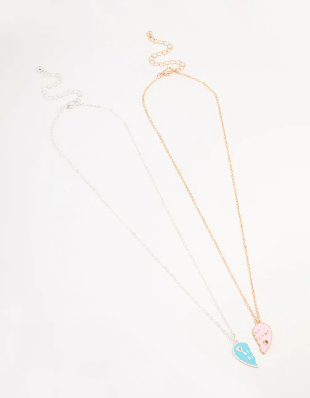 Pink & Blue Best Friend Necklaces 2-Pack sold by lovisa product image thumbnail 2